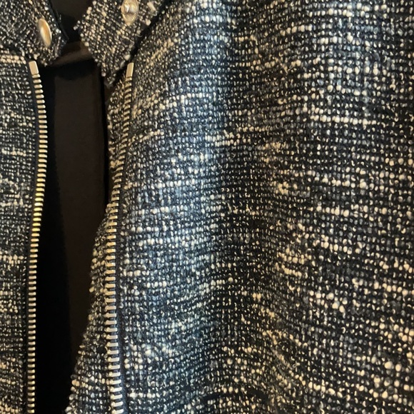 THEORY Navy Bavewick Branson Moto Jacket - SMALL - Picture 13 of 13